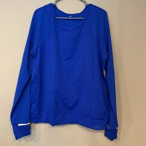 Blue Lululemon Running Shirt